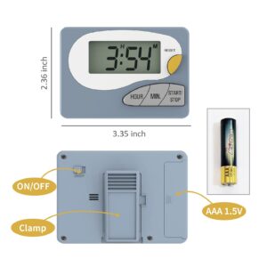 Digital Timer with Countdown Up Cooking Timer Clock, Magnet Back and Clip, Loud Alarm, Large Display Minutes and Seconds