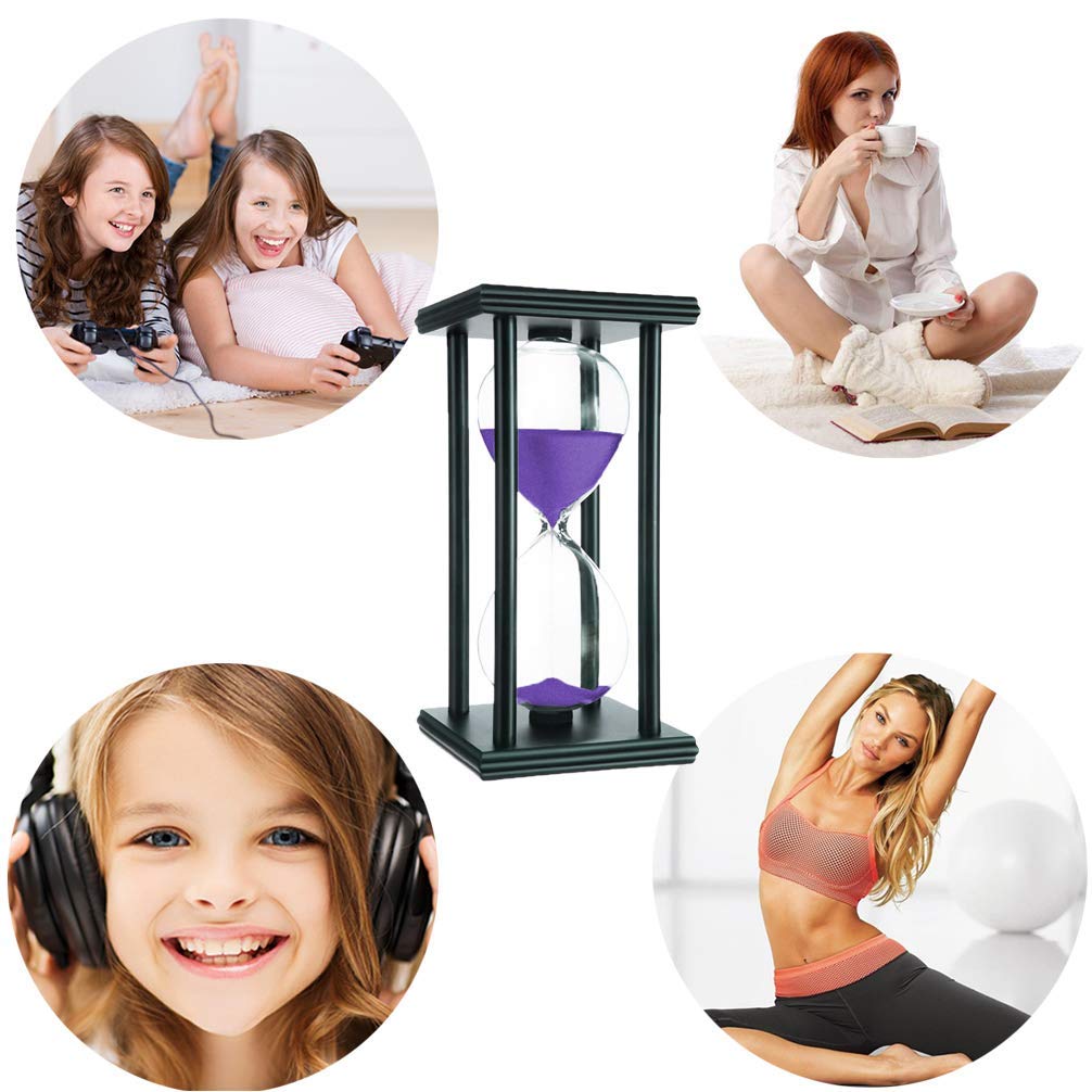 Hourglass Timer for 60 Minutes Sandglass Timer for Kitchen Living Room Home Office Desk Bedroom Festival School Game Sand Timer Sandglass Timer 60