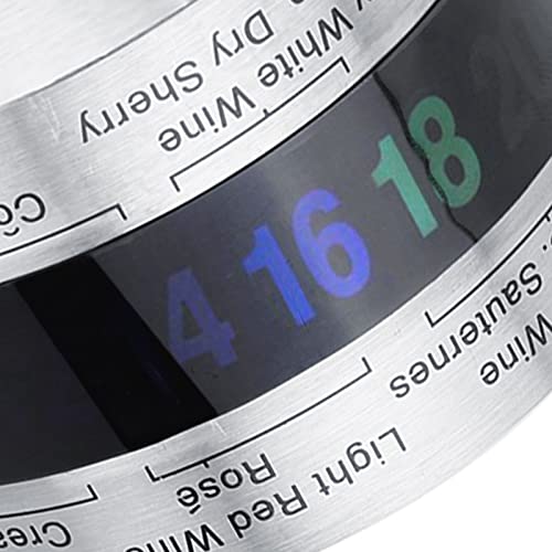 Wine Temperature Bracelet Stainless Steel Thermometer Bottle Beer Temperature Bracelet Sensor for Beer Home Brewing, Makes a Great Gift