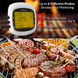 Upgraded Barbecue Thermometer Temperature Probes - 2 Pcs Stainless Steel for NutriChef PWIRBBQ80 Bluetooth Wireless BBQ Digital Thermometer - Works w/ All Kinds of Meat - NutriChef