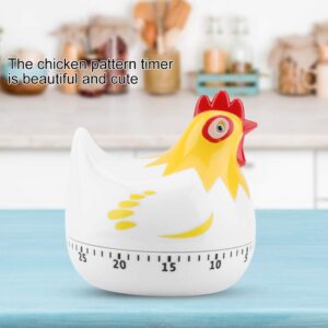 Chicken Pattern Timer, Chicken Pattern Countdown Kitchen Timer Reminder for Cooking Baking(White)