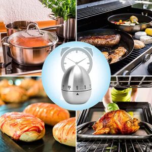 Kitchen Timer,Egg Timer,Kitchen Timers for Cooking,Egg Kitchen Timer Stainless Steel Rotating 60 Minutes Count Down Timer,No Batteries Required Timer,for Kitchen Cooking Work Learning (Kitchen Timer)