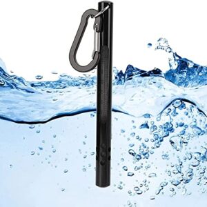 JOYGO FISHAN Fishing Thermometer for Fly Fishing Water Sea Bass Fishing Accessories Outdoor Water Stream Metal Thermometer (Black Color)