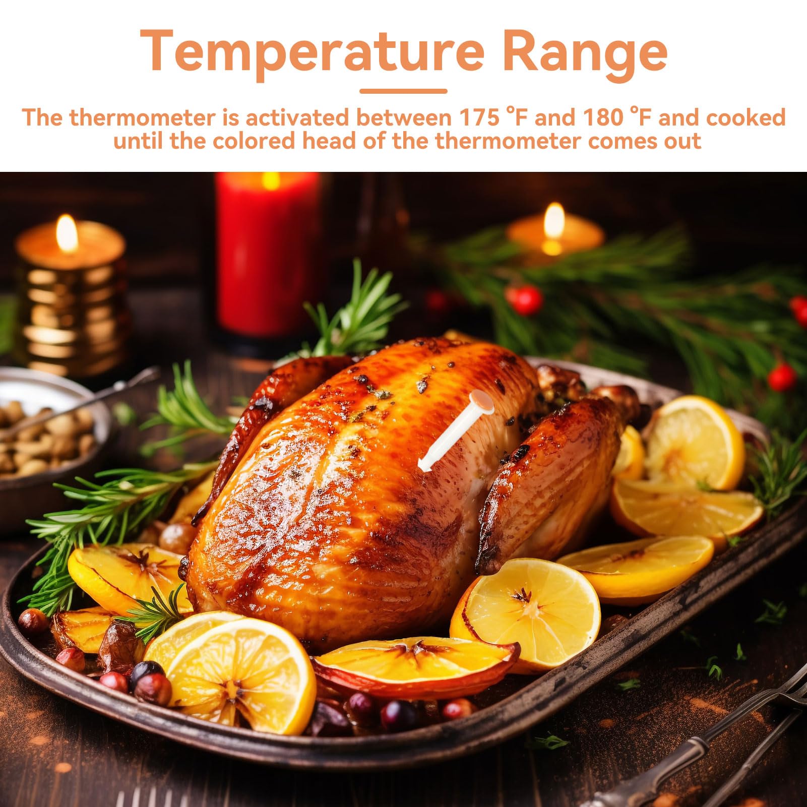20pcs Turkey Timer, Pop Up Cooking Thermometer for Oven Cooking Poultry Turkey Chicken Meat Beef
