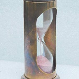 MERIDIAN NAUTICALS Brass Sand Timer Nautical Vintage Antique Item Replica Hour Glass Maritime Item