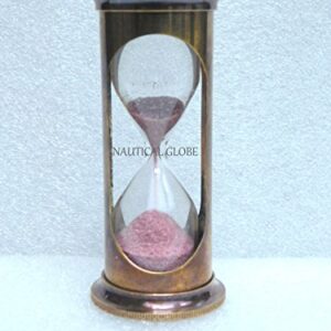 MERIDIAN NAUTICALS Brass Sand Timer Nautical Vintage Antique Item Replica Hour Glass Maritime Item