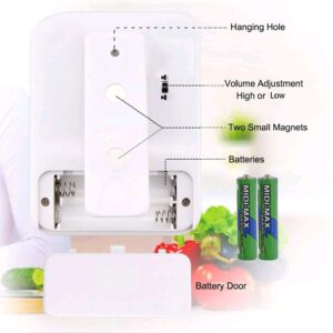 PAICLOUD Digital Kitchen Cooking Timer,3 Channels Count UP/Down Timer,ON/Off Switch Stopwatch,Adjustable Volume Alarm with Magnetic Back, Stand, Battery Included