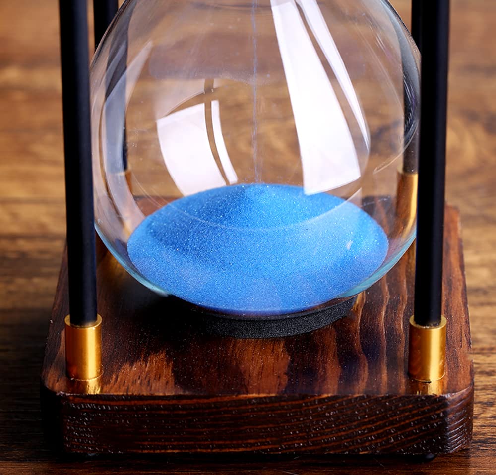 Premium Large Hourglass Sand Timer 60 Minutes, Decorative Sandglass Clock, Modern Hour Glass Timers Gift for Men & Women, Time Management Tools for Classroom Kitchen Home Office Desk Decor