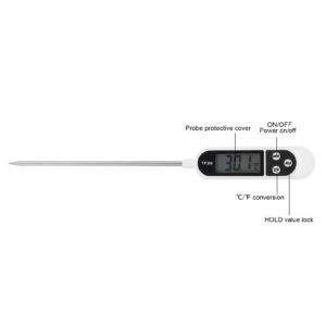 Portable Digital Cooking Meat Thermometer Waterproof Food Oil Water Temperature Meter for Home Kitchen