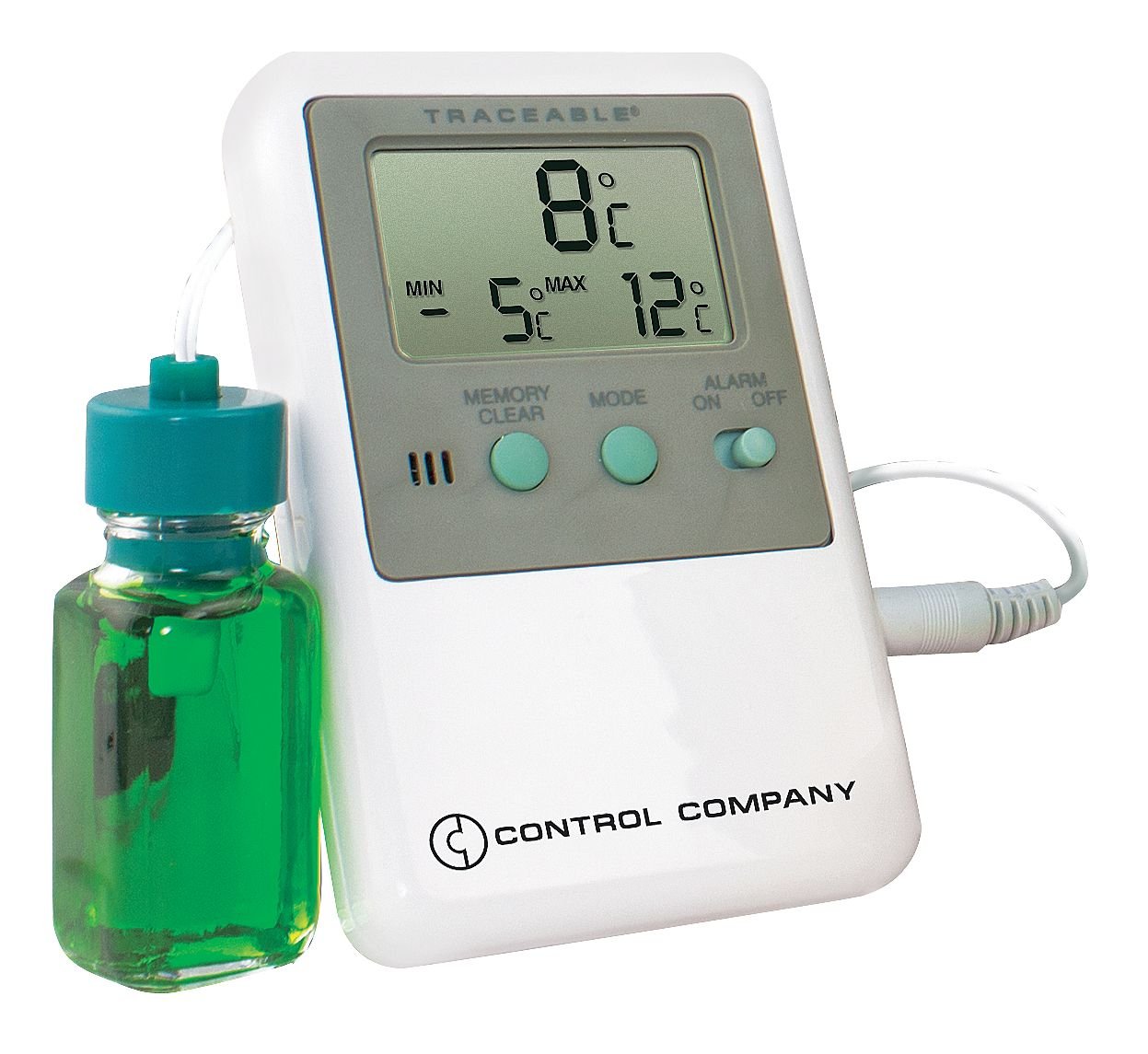 Control Company 4127 Traceable Refrigerator/Freezer Thermometer with Bottle Probe