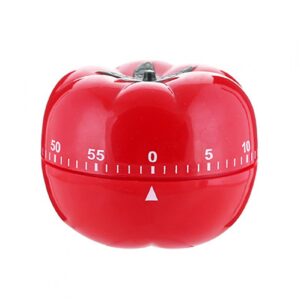 1pcs kitchen timer 60 minutes timer, 360 degree rotating tomato shaped alarm timer, creative kitchen cooking timer clock, portable loud alarm counters reminder for home cooking baking exercising games