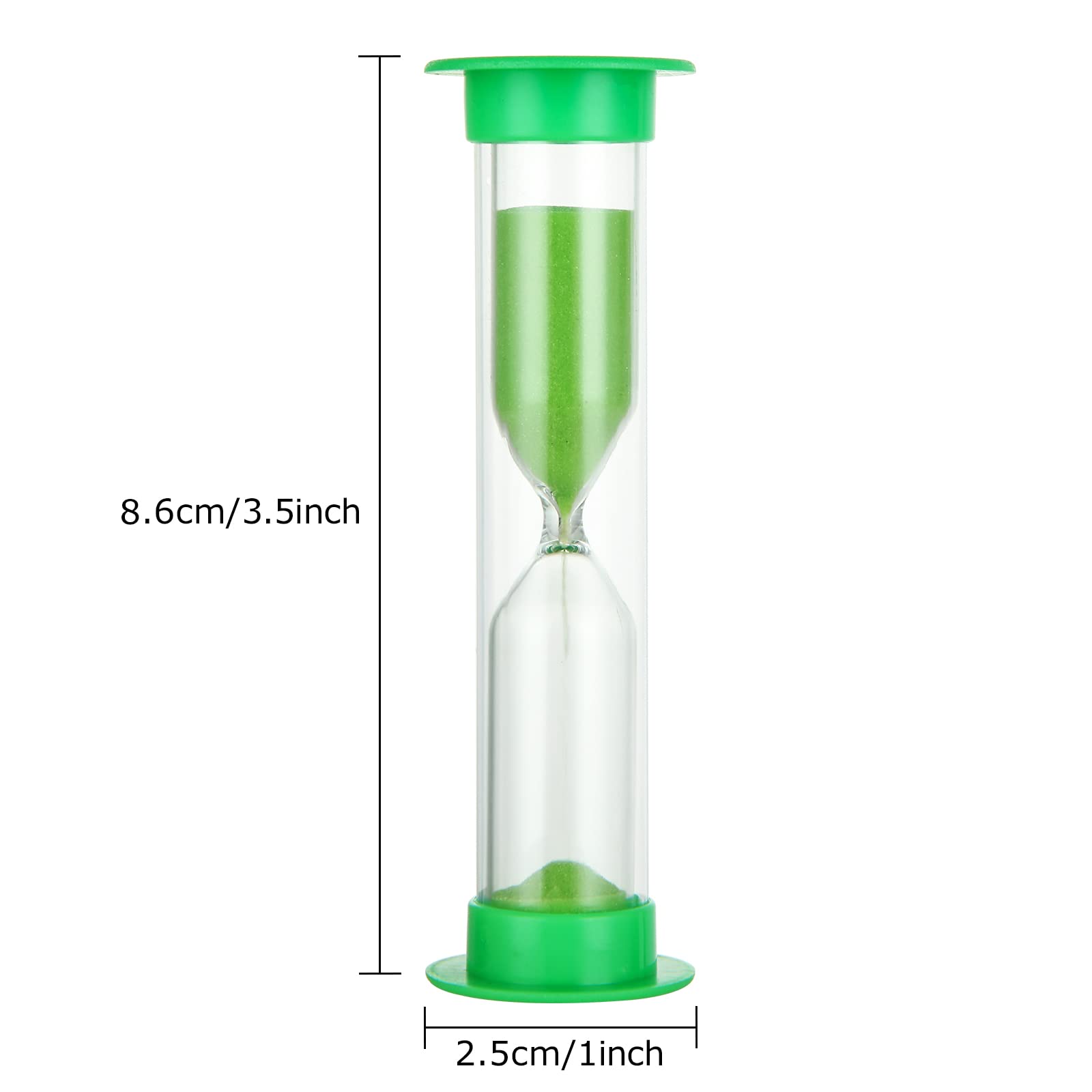 36 Pcs Sand Timer for Kids Set, Plastic Hourglass Sandglass Sand Clock Timers Set 30s / 1min / 2mins / 3mins / 5mins / 10mins for Classroom, Kitchen, Games, Office, Home