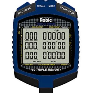 Robic Double or Triple Timer, Blue/Black