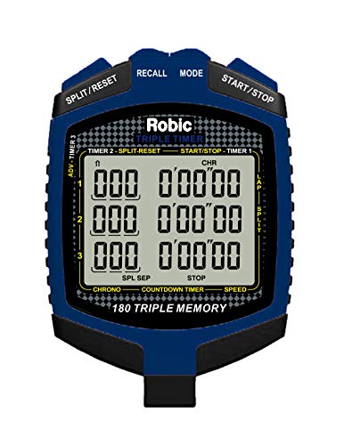 Robic Double or Triple Timer, Blue/Black