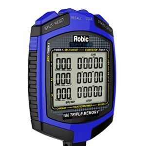 Robic Double or Triple Timer, Blue/Black