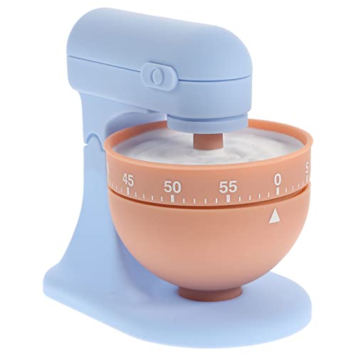 SOLUSTRE Kids Clock Hand Mixer Timer Egg Beater Mixing Kitchen Cooking Timer Clock Loud Alarm Counters Manual Timer for Baking Children Handheld Mixer