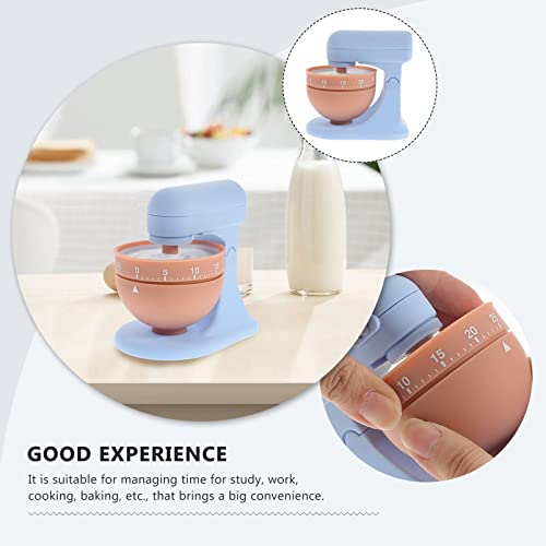 SOLUSTRE Kids Clock Hand Mixer Timer Egg Beater Mixing Kitchen Cooking Timer Clock Loud Alarm Counters Manual Timer for Baking Children Handheld Mixer