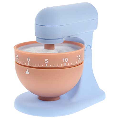 SOLUSTRE Kids Clock Hand Mixer Timer Egg Beater Mixing Kitchen Cooking Timer Clock Loud Alarm Counters Manual Timer for Baking Children Handheld Mixer