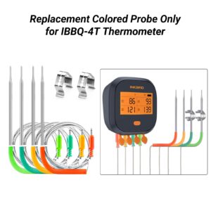 47 Inches Stainless Probe Replacement for Wi-Fi Meat Thermometer IBBQ-4T (Probes Kits)