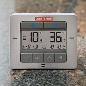 CRAFTSMAN Wireless Digital Refrigerator and Freezer Thermometer with Stainless Steel Temperature Gauge (CMXWDCR00514)