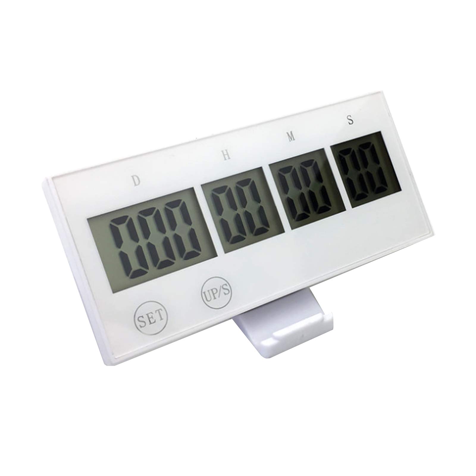 VideoPUP Digital 999 Days Count Down/UP Touch Button with Bracket Timer for Vacation Retirement Wedding Birthday Gestation Period Examination(White)