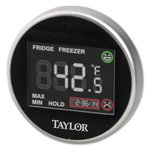 taylor 1445 taylor 1445 pro series digital fridge-freezer thermometer with safety zone