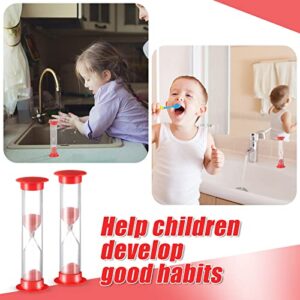 Set of 40 Pcs Sand Timer for Kids 1 Minute Sand Timer Classroom 1 Minute Timer Acrylic Covered Hourglass Timer Red Sand Clock for Preschool Teacher Supplies, 3.35 x 0.98 x 0.98 Inches