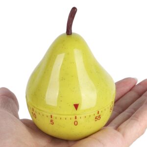 Agatige Kitchen Timer, 60 Minutes Mechanical Kitchen Timer Pear Shaped Manual Timers Countdown Timer Cooking Timer Loud Alarm Timer for Kitchen Cooking Baking Housework Labs Timing