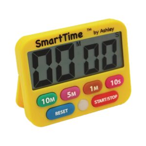 ashley productions smarttime digital timer, yellow (ash50106)