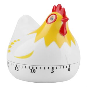 kitchen chicken pattern baking timer,chicken pattern countdown kitchen timer reminder for cooking baking(white)