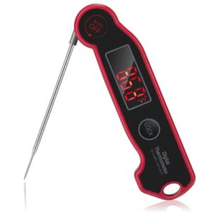 bomata waterproof thermocouple meat thermometer, 2~3s ultra-fast response & ±0.9℉/±0.5℃ high accuracy. instant read thermometer for grilling, cooking, liquid, etc. t301