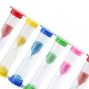 JAPCHET 30 Packs 1 Minute Sand Timer, Hourglass Sandglass Clock, Countdown Bulk Set Timers for Classroom School Prize Party Favors, 5 Colors