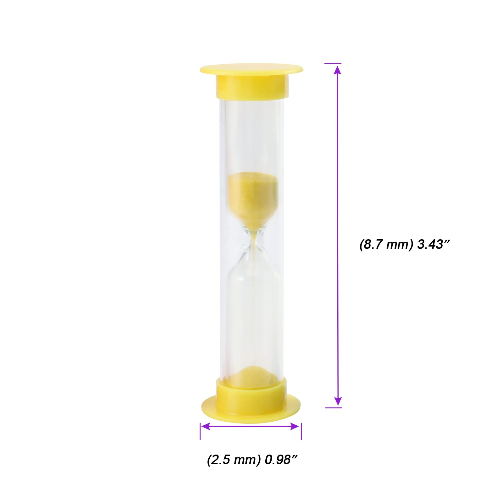 JAPCHET 30 Packs 1 Minute Sand Timer, Hourglass Sandglass Clock, Countdown Bulk Set Timers for Classroom School Prize Party Favors, 5 Colors