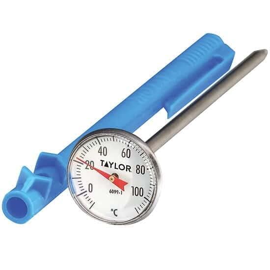 Taylor 6099N Instant Read -10 to 110C Pocket Bimetal Thermometer