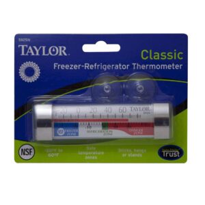 Taylor Freezer & Refrigerator Kitchen Thermometer, 6 Count