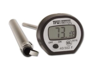 taylor ra14260 digital instant read thermometer, apple, black