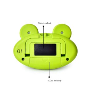 Digital Kitchen Timer,Cute Frog Count Down & Up Timer,LCD Display & Magnetic Backing for Study Teaching Games