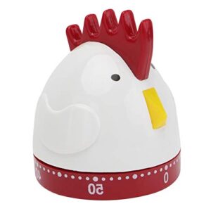 cabilock kitchen chicken timer cartoon cock mechanical timers 60 minutes rooster kitchen cooking timer clock alarm manual timer