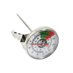 brewglobal rhinoware thermometer, stainless steel short (rwtherms)
