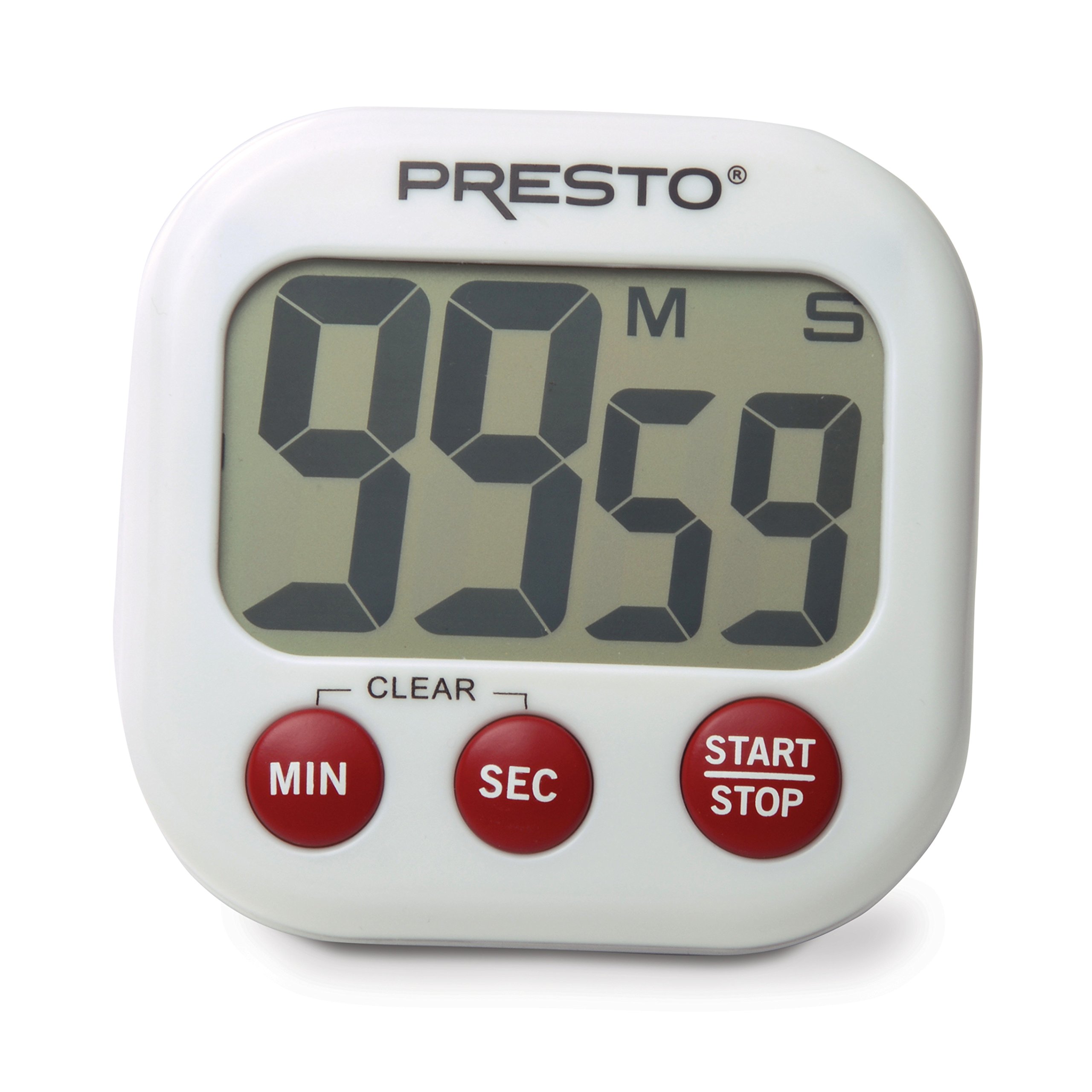 Presto 04214 Electronic Big Digital Timer, White