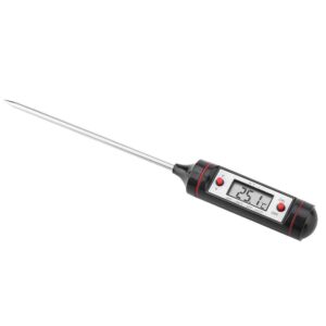 Digital Meat Thermometer, Akozon WT-1 Instant Read Digital Thermometer Probe Electronic Kitchen BBQ Food Meat Temperature Gauge Tester for Grilling BBQ Smoker Chefs