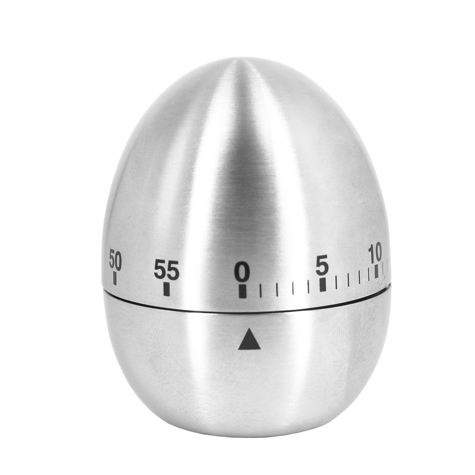 U/S Egg Kitchen Timer Cute Manual,Stainless Steel Metal Mechanical Visual Countdown Cooking Timer with Loud Alarm for Kids Cooking Tools