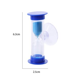 Toothbrush Timer for Kids, 2mins/3mins Sand Clock Timer Plastic Suction Cup Hourglass Sandglass Desktop Ornament Party Favors(2 Minute,Green)