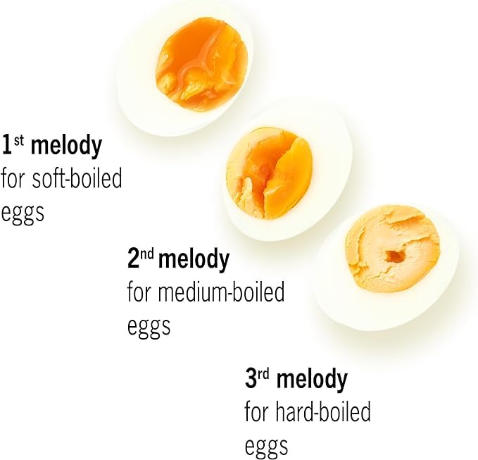 80s BeepEgg - Singing Floating Egg Timer – Boil Together with The Eggs - Egg Cooker for 3 Levels of doneness - BeepEgg with 3 melodies - Funny Musical Egg Timer - Brainstream