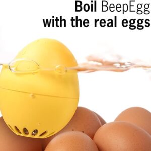 80s BeepEgg - Singing Floating Egg Timer – Boil Together with The Eggs - Egg Cooker for 3 Levels of doneness - BeepEgg with 3 melodies - Funny Musical Egg Timer - Brainstream