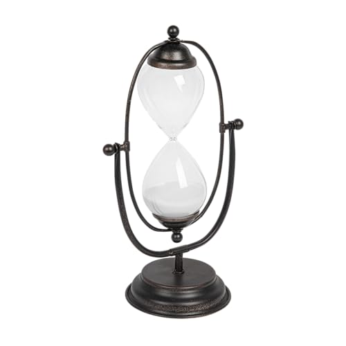 Decorative Metal & Glass Thirty Minute Hourglass