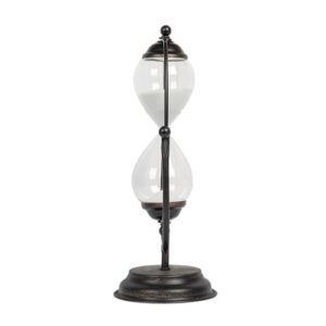 Decorative Metal & Glass Thirty Minute Hourglass