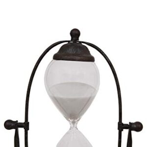 Decorative Metal & Glass Thirty Minute Hourglass