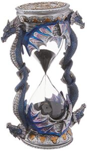 design toscano wu70646 death's door dragon gothic decor statue hourglass sand timer, 6 inch, single