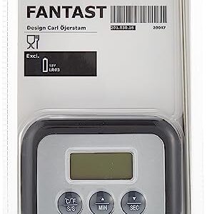 Ikea Fantast Meat Digital Thermometer/Timer, Black